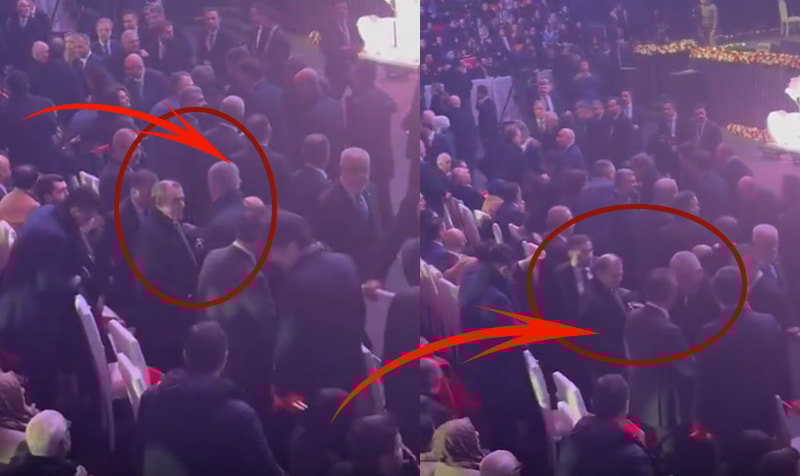 İbrahim Hacıosmanoğlu, davalık olduğu Dursun Özbek'in elini sıkmadı