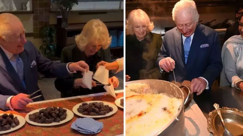 Ramazan öncesi İngiltere Kralı hurma paketledi