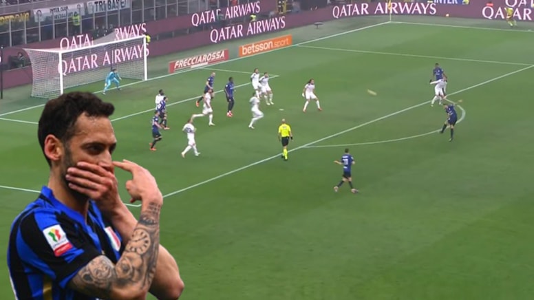 Sanat eseri gibi gol! Hakan Çalhanoğlu yarı finalde...