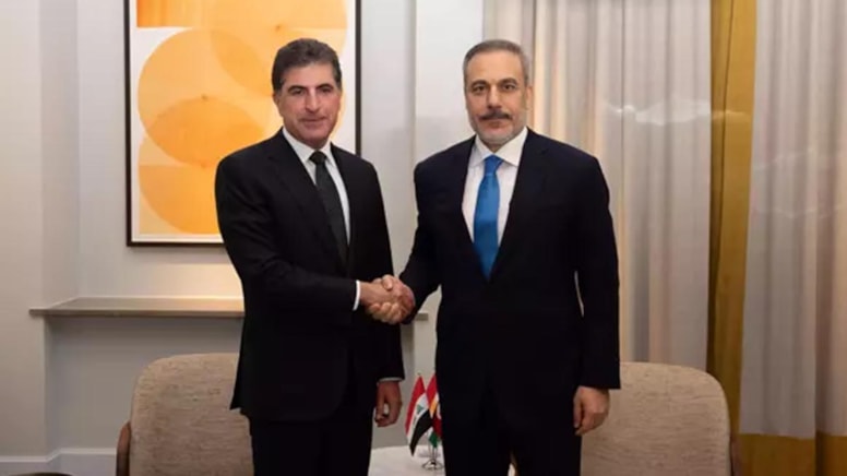 Dışişleri Bakanı Fidan, IKBY Başkanı Barzani ile görüştü