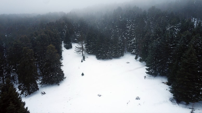 'Beyaz cennet' eşsiz kış manzarasıyla büyüledi