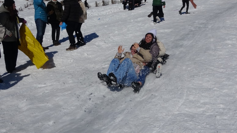 Rize Ayder’de kar festivali kayakla başladı