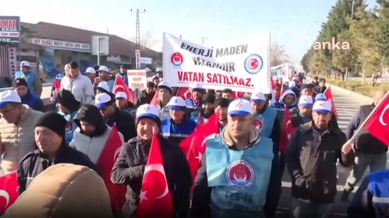 Çayırhan işçileri yine yollara düştü