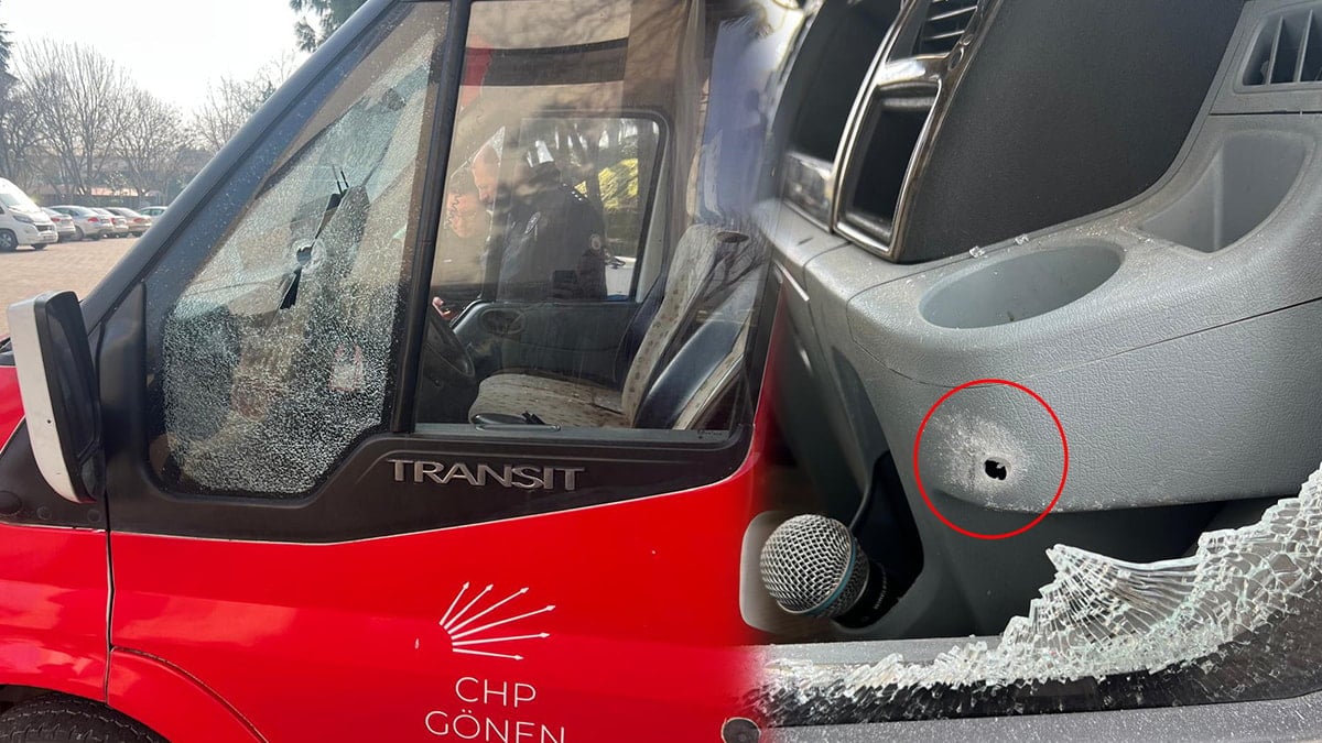CHP aracına silahlı saldırı!