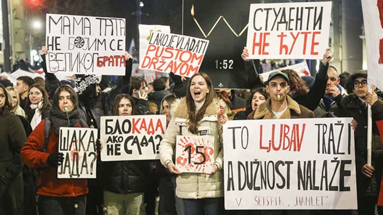 Sırbistan'da Z kuşağının siyasi uyanışı: 'Bu bir ideoloji meselesi değil'