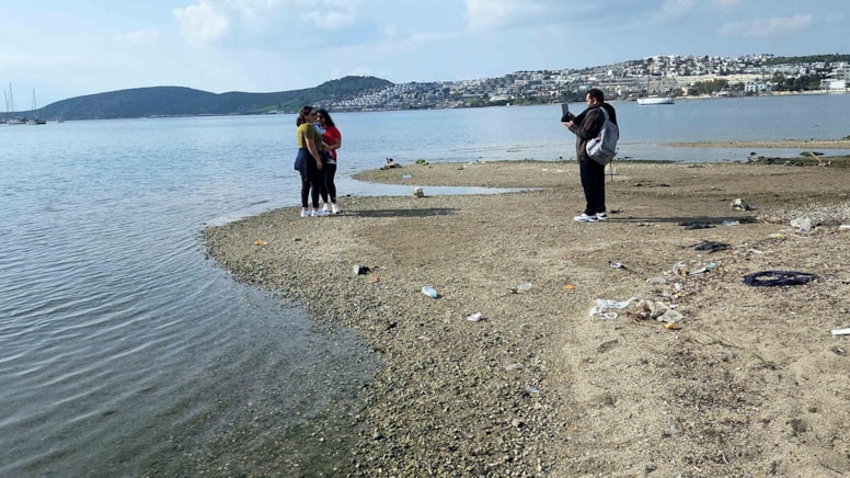 Depremlerin ardından Bodrum’da tedirgin eden çekilme