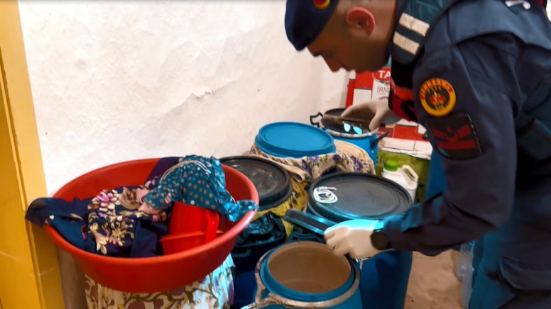 Tekirdağ'da 7 bin 104 litre sahte ve kaçak alkol ele geçirildi