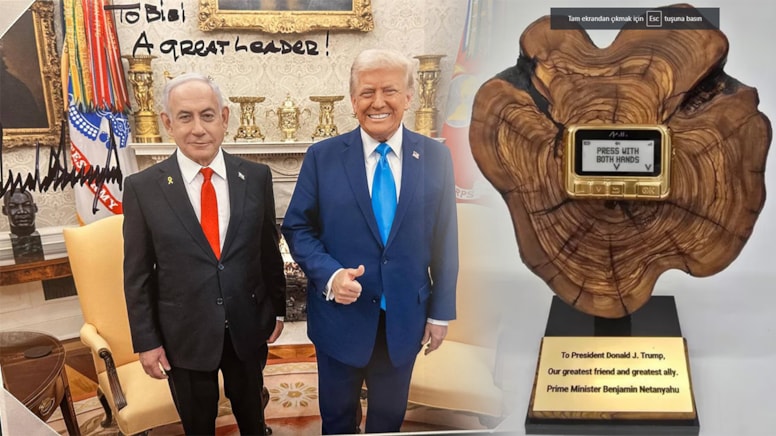 Netanyahu'nun Trump'a hediyesi ne anlama geliyor?
