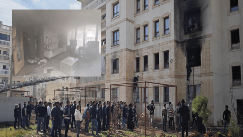 Nusaybin'de korkutan yangın: 10 kişi etkilendi