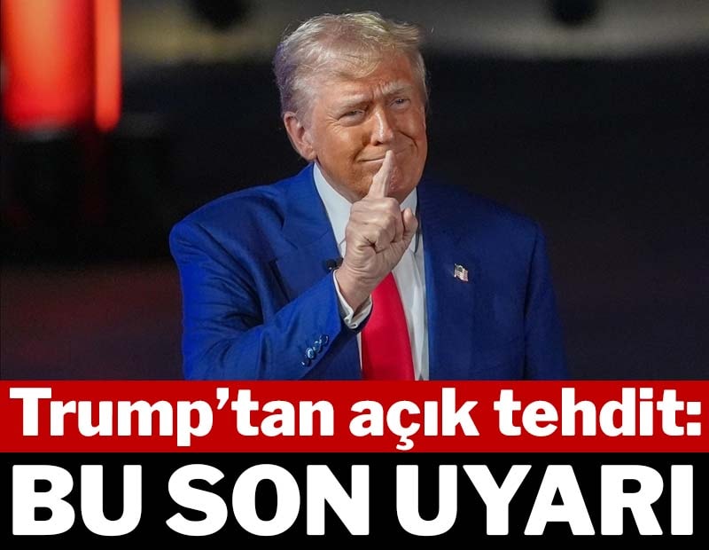 Trump'tan Hamas'a açık tehdit: Bu son uyarı