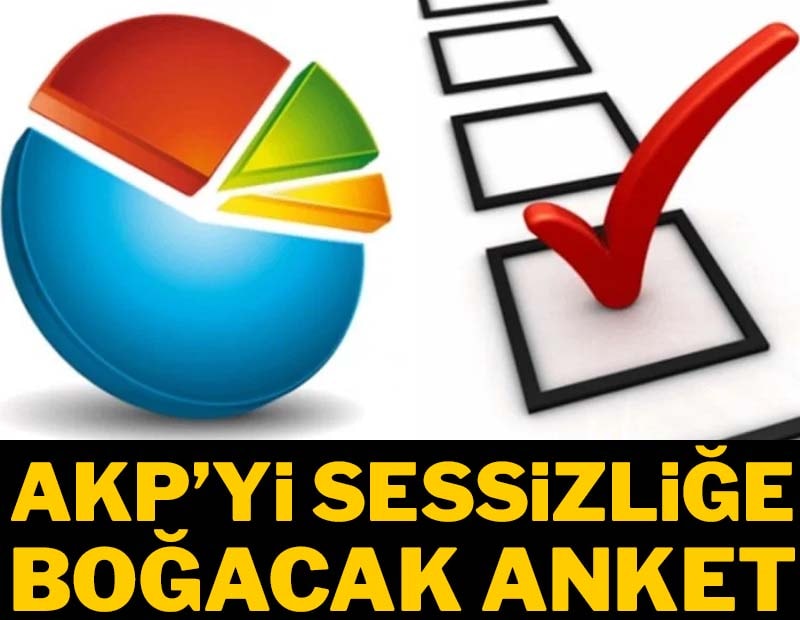 AKP'yi sessizliğe boğacak anket!