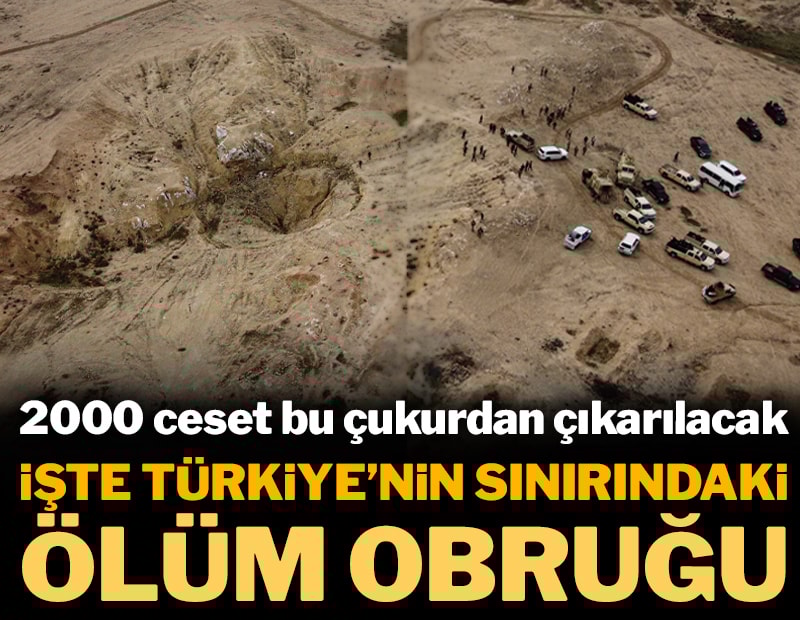 Türkiye'nin sınırındaki ölüm obruğu: 2000 ceset bu çukurdan çıkarılacak