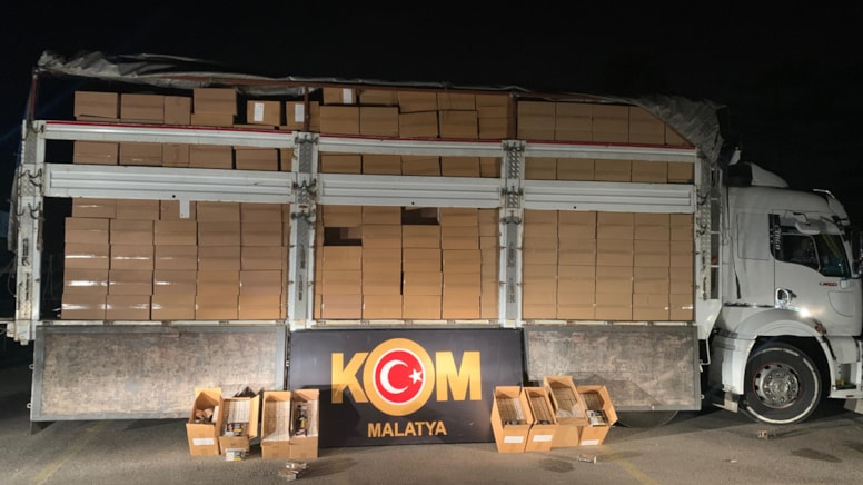 Malatya'da milyonlarca makaron ele geçirildi