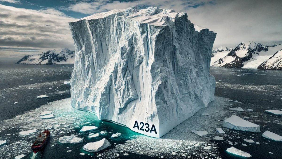 Dünya'nın en büyük buzdağı karaya oturdu