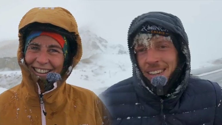 Van'da tipiye yakalanan Fransız çift, tünele sığınarak kurtuldu