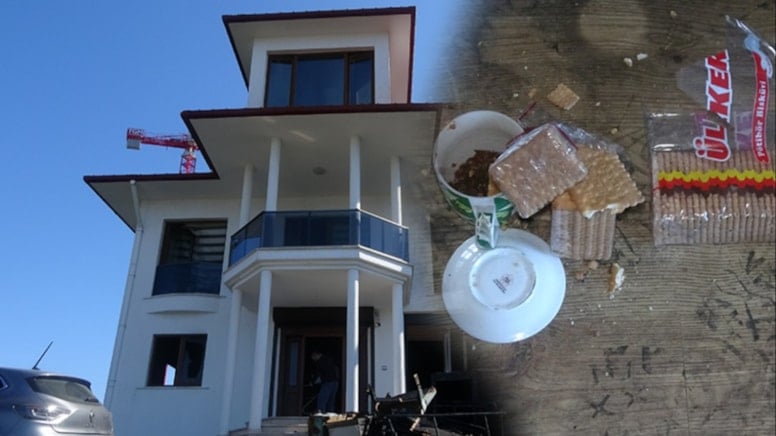 Girdikleri villada yediler içtiler, otomobil parçaları çalıp, evi ateşe verdiler