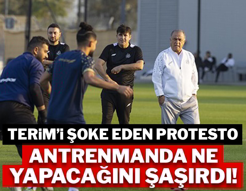 Fatih Terim'i şoke eden protesto! İdmana çıkmadılar...