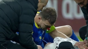 Edin Dzeko, Romanya maçı tamamlayamadı