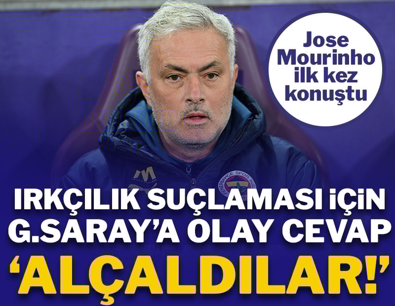 Mourinho'dan Galatasaray'a 'ırkçılık' cevabı! İlk kez konuştu...