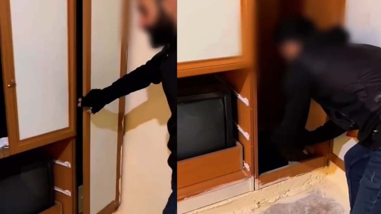 Depremde cezaevinden firar etti, babasının evinde gizli bölmede yakalandı