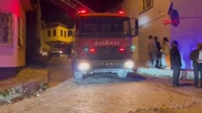 Soba açık bırakılınca evde yangın paniği