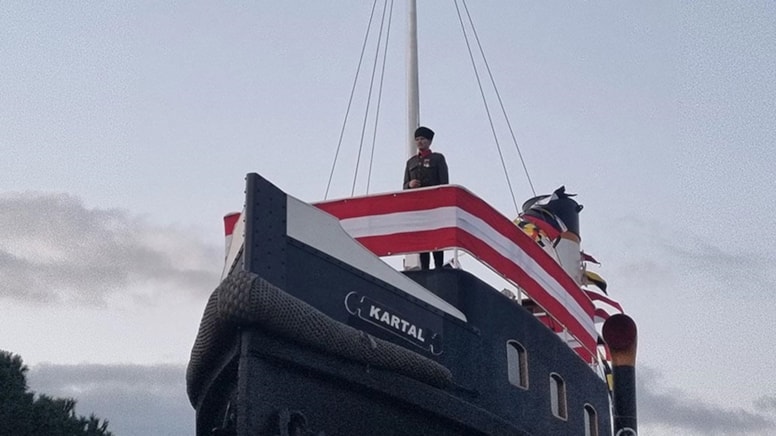 Atatürk'ün tarihi sözüne tanıklık eden kartal istimbotu Çanakkale'de