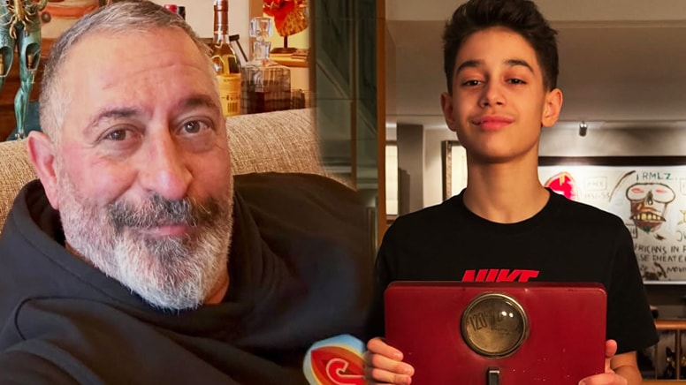 Cem Yılmaz, ilk parasını kazandığı o tartıyı oğluna devretti