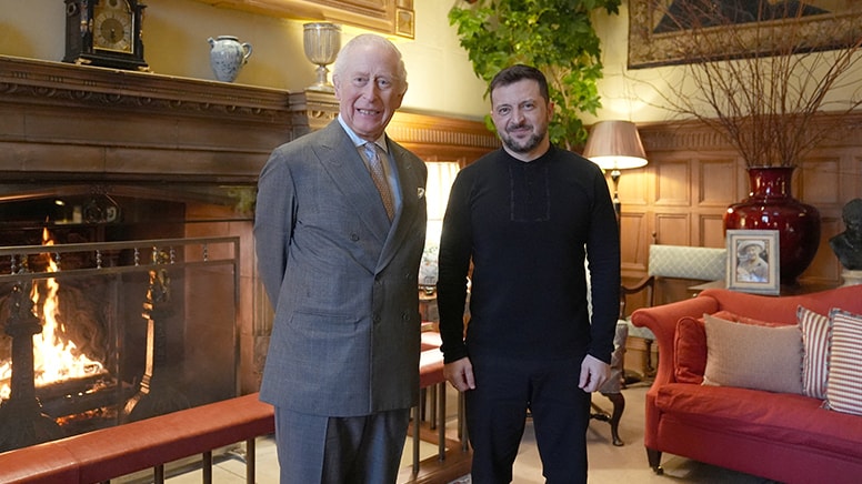 İngiltere Kralı Charles, Zelenskiy ile görüştü