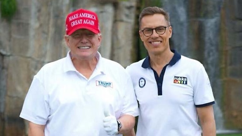 Finlandiya Cumhurbaşkanı'ndan çat kapı ABD'yi ziyareti etti, golf oynadı