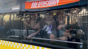 Rangers taraftarları Kadıköy'e böyle geldi! G.Saray detayı