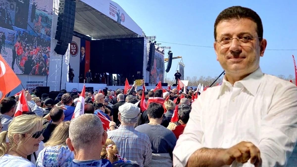 Sanatçılar İmamoğlu'na destek için Maltepe'de