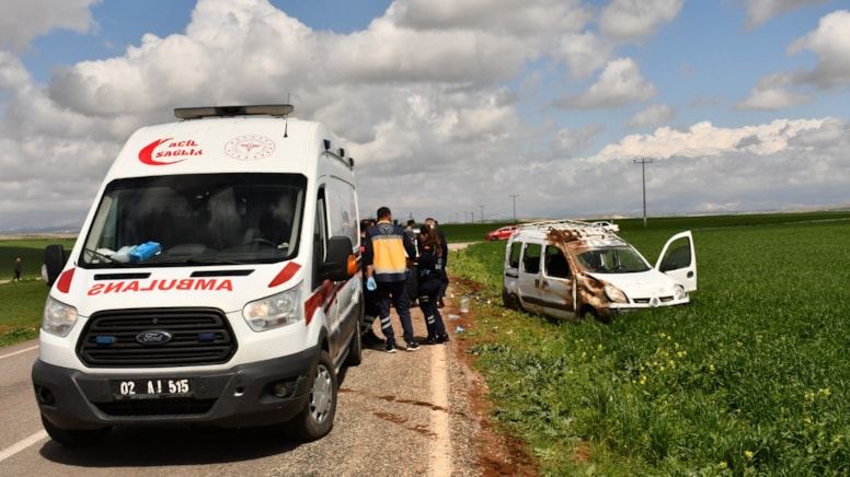 Adıyaman'da trafik kazası; 6'sı çocuk 10 yaralı