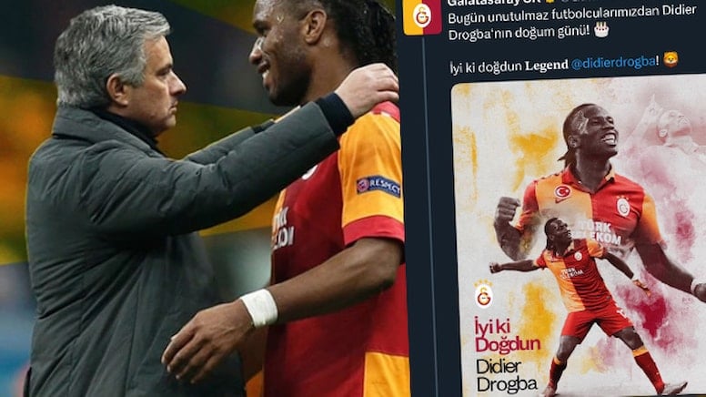 Galatasaray Mourinho'ya destek veren Drogba'yı unuttu!