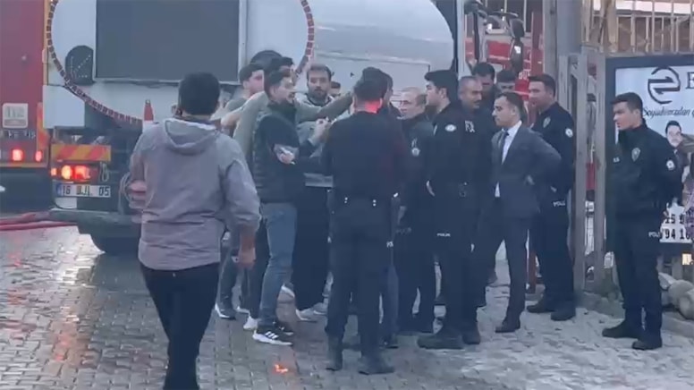 Güvenlik önlemi alan polislere saldırı