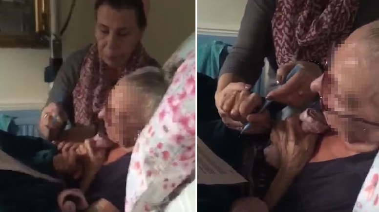 Ölüm döşeğindeki annesine zorla vasiyetname imzalattı