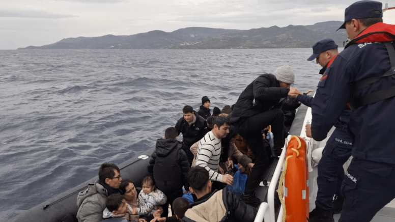 Çanakkale'de 41 kaçak göçmen yakalandı