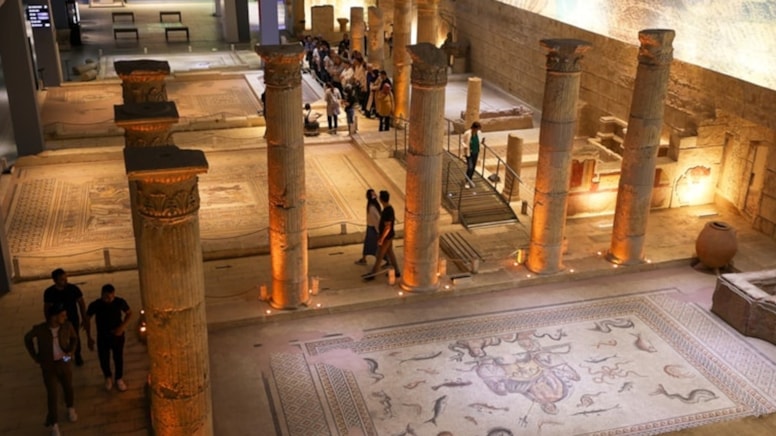 Zeugma Mozaik Müzesi'nde bayram hareketliliği