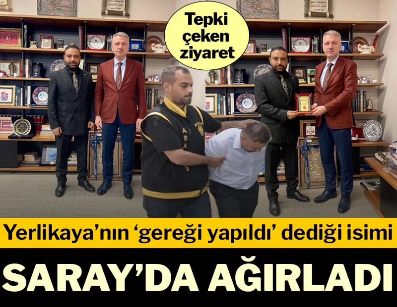 Saray Başdanışmanı, Yerlikaya'nın 'gereği yapıldı' dediği isimi ağırladı