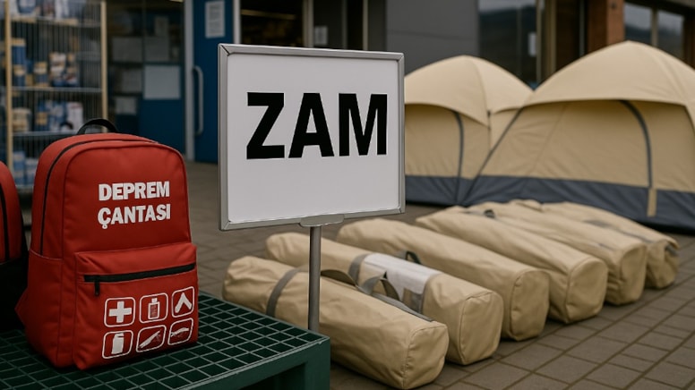 Deprem çantası ve çadırlarına saatler içinde zam yapıldı