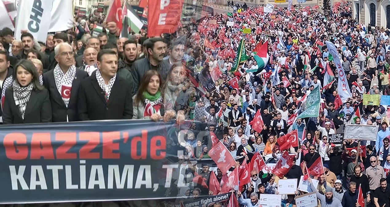 İkisi de 'Gazze' için yürüdü: CHP'ye engel AKP'ye izin thumbnail