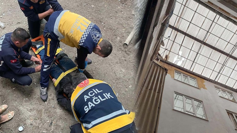 Anteni tamir etmek için çıktığı çatıdan düşüp öldü