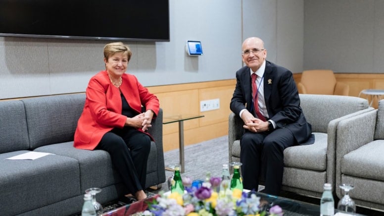 Şimşek, IMF Başkanı ile görüştü