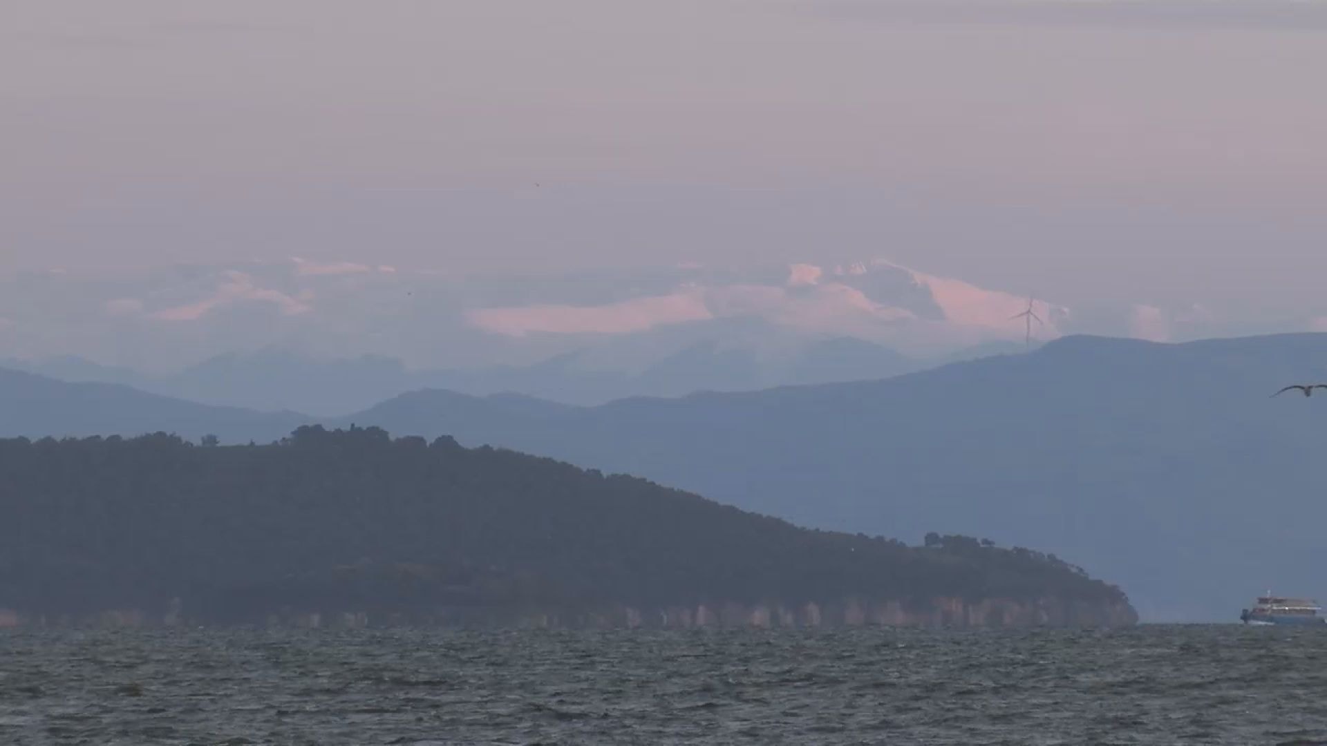 İstanbul'dan Uludağ manzarası