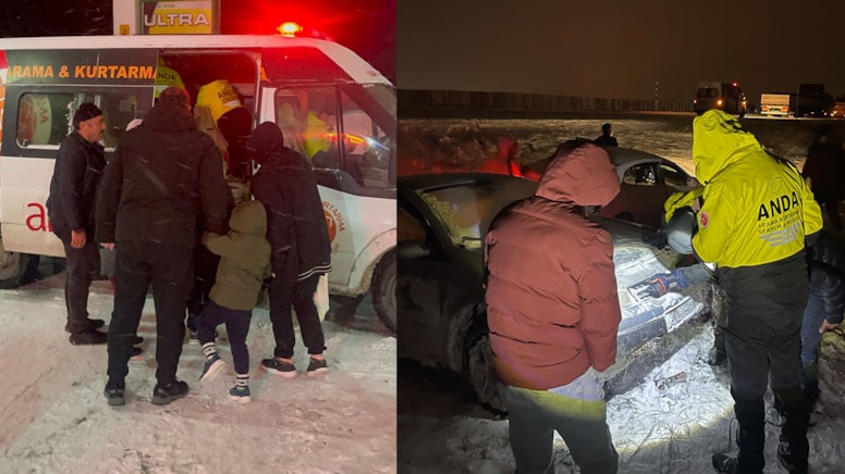 Kayseri'de tipi nedeniyle mahsur kalan 755 kişi kurtarıldı