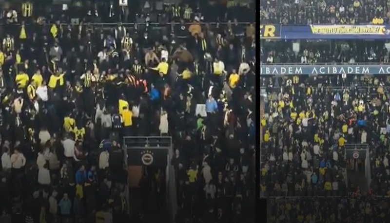 Fenerbahçe'de tribünler karıştı!