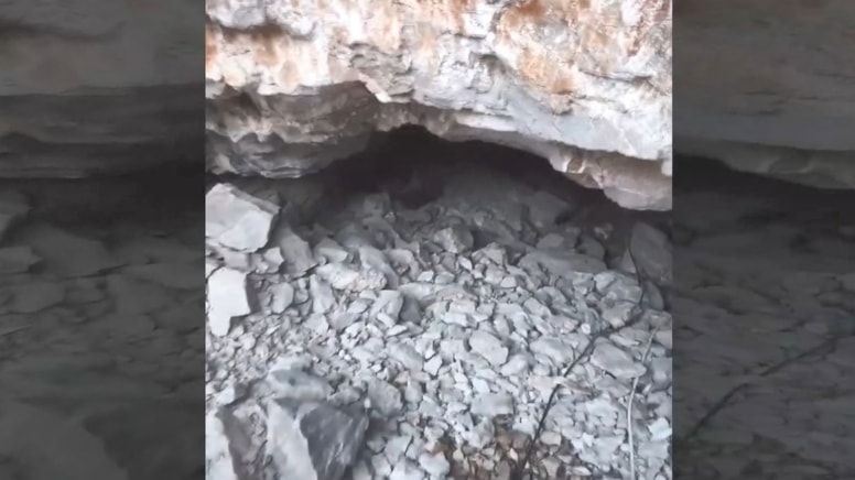 Teröristlerin kullandığı mağara imha edildi