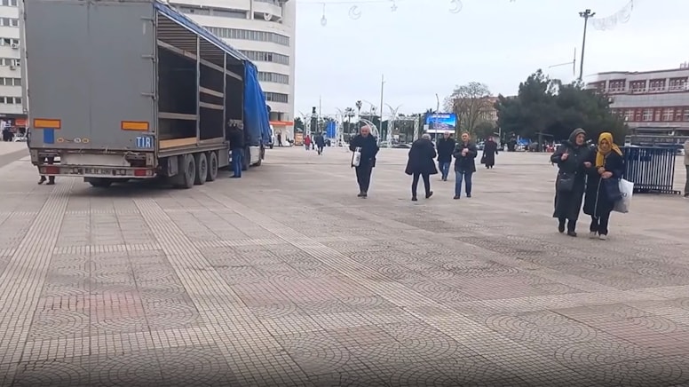 Samsun'da CHP mitingi hazırlığı