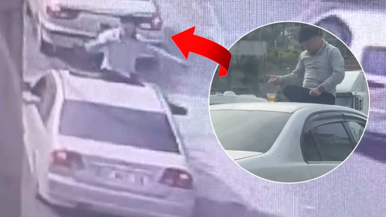 Hatay'da sürücüleri şaşkına çeviren görüntü