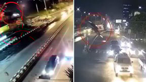 Google Haritalar'a güvendi arabaların üstüne düştü