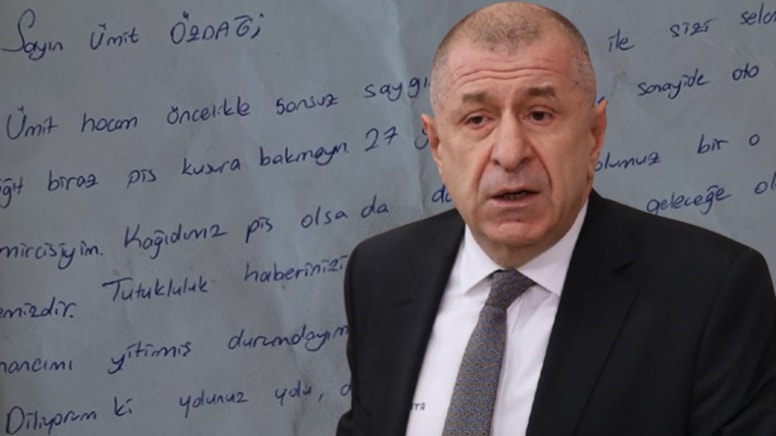 Cezaevindeki Ümit Özdağ'ı duygulandıran mektup